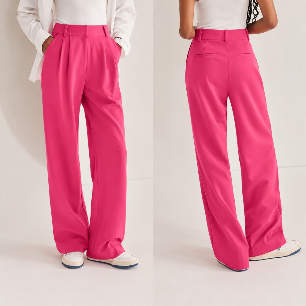 Favorite Daughter The Favorite Pant pleated in pink Peacock size 6